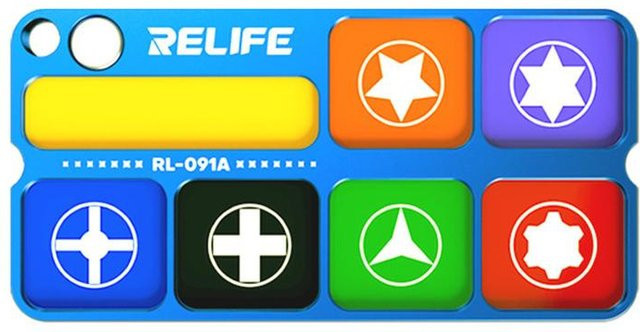 Magnetpad für Schrauben Relife RL-091A aus Aluminiumlegierung, Multicolor, B/T/H: 12,0 x 7,0 x 6,0 cm - Bild 1
