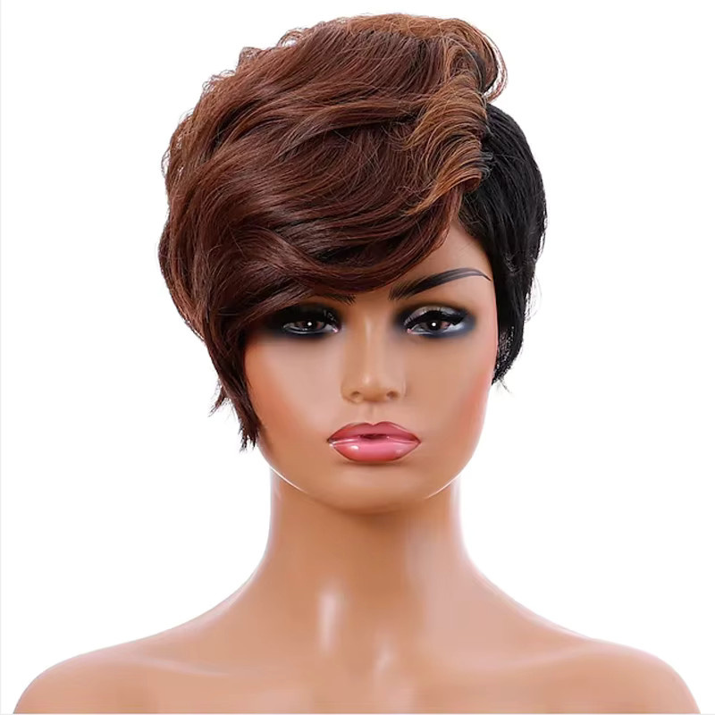 HAIRJOY Kunsthaar-Perücke, Burgunderbraun, kurz, gerade, Damen - Bild 2