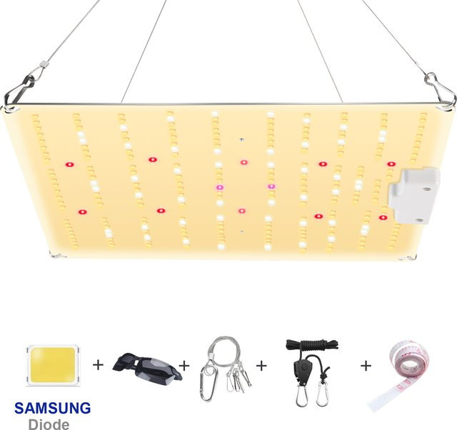 BOSYTRO 1000 W LED-Wachstumslicht mit Samsung-Dioden Full Spectrum Silent Quantum Board für Hydrokulturpflanzen im Innenbereich - Bild 1