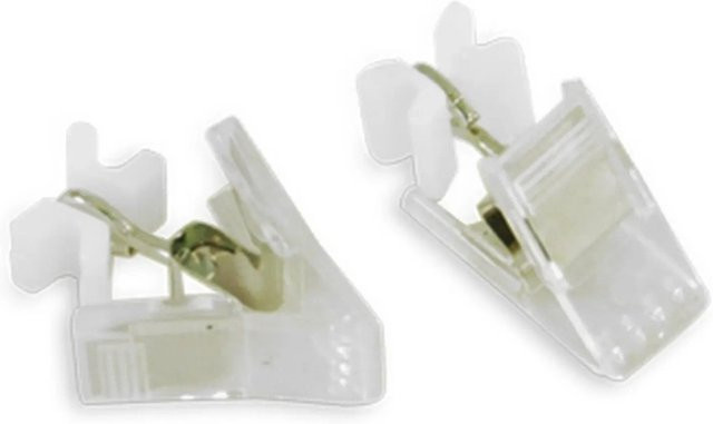 Gardinia X-Gleiter mit Spannklammer in Weiß, 20er Pack - Bild 1