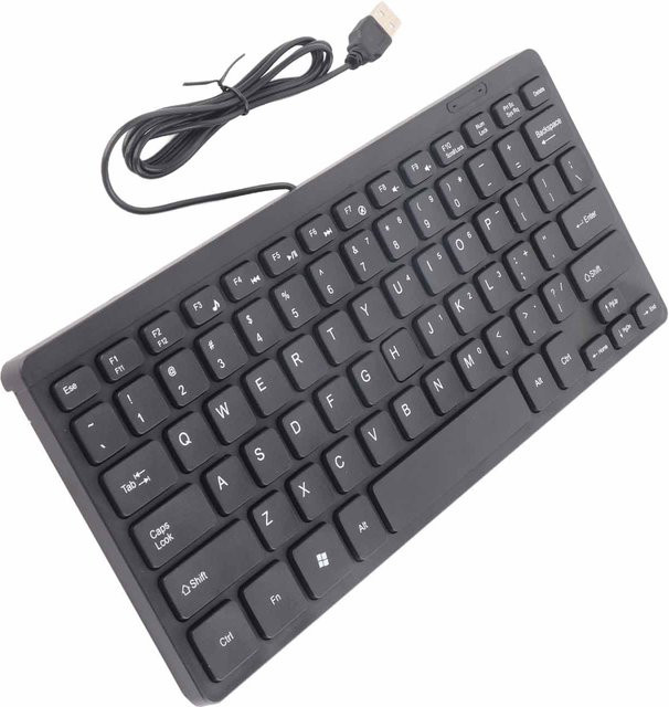 Kaypad K1000 Mini-Tastatur mit Multimedia-Funktion, wasserdicht, USB-Anschluss, Schwarz - Bild 1