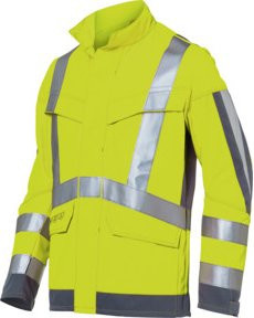 Kübler Warnjacke PROTECTIQ HIGH VIS ARC1 PSA Klasse 3 in Warngelb/Anthrazit/Schwarz Form 1393 Größe 30 - Bild 1