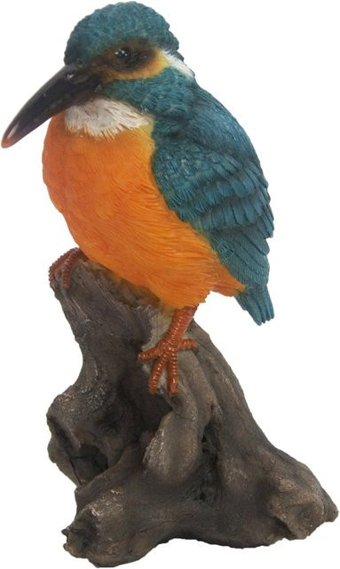 Sunny Garden Deko-Figur Eisvogel auf Stamm aus Polyresin, Multicolor, Höhe: 15 cm - Bild 1