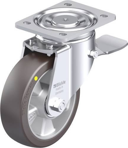 Blickle Stahlblech-Lenkrolle LH-ALST 160K-ST-AS in Silber, Rad-Durchmesser: 160 mm, Tragfähigkeit: 580 kg - Bild 1