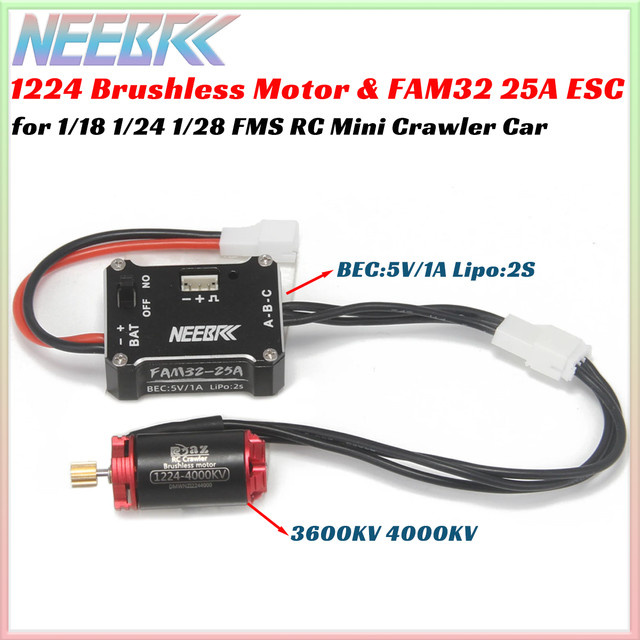 NEEBRC Bürstenloser Motor FAM32 25A ESC für RC Crawler Auto Upgrade Teile - Bild 1