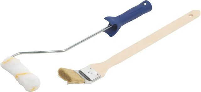 LUX-TOOLS 2-teiliges Streich-Set mit Farbroller und Pinsel in Multicolour - Bild 1