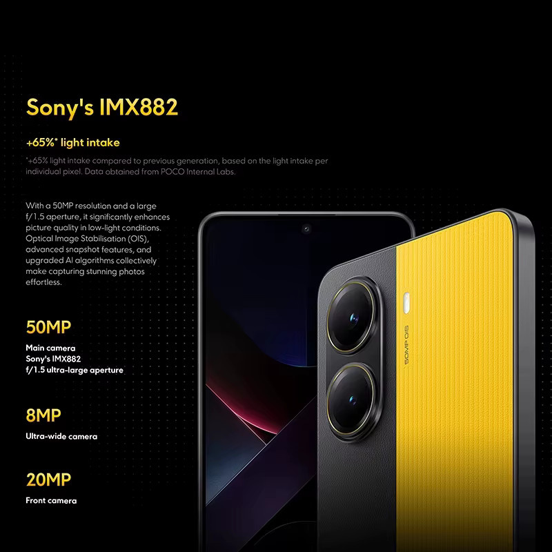 Xiaomi POCO X7 Pro 5G Smartphone Black mit 512 GB Speicher, 12 GB RAM, Dimensity 8400-Ultra, 6,67 Zoll 120Hz Display und NFC - Bild 2