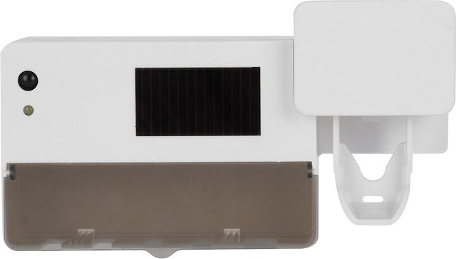 OutsideWorld Wandmontierter UVC Zahnbürstenhalter mit automatischem Zahnpastaspender in Weiß - Bild 1