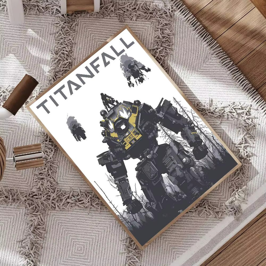 Rastar Titanfall 2 Vintage-Poster, selbstklebender Wandaufkleber aus Papier, Mehrfarbig - Bild 4