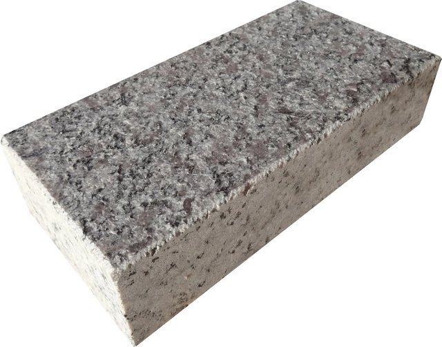 Eurostone Granit Rechteckpflasterstein Grau gesägt und geflammt B/T/H: 20 x 10 x 5,2 cm - Bild 1