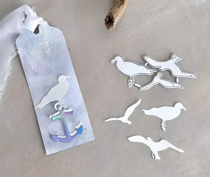 Mmao Craft Metall-Stanzform nautischer Blattrahmen für Scrapbook und Bastelarbeiten - Bild 1