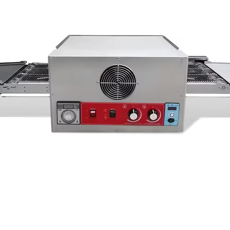 GUOHE 12-Zoll-Förderband-Pizzaofen mit 3D-Heißluftzirkulation in Silber - Bild 3