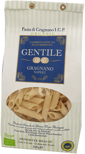 Pasta Gentile Penne Rigate Bio Hartweizen 500 g - Bild 1
