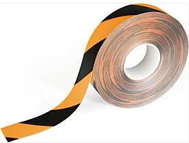 Dural Bodenmarkierungsband Barrier Tape, selbstklebend, schwarz/gelb, Länge: 30 m - Bild 1