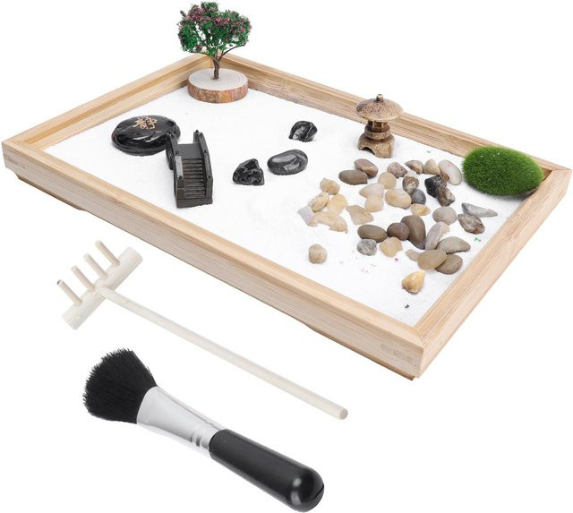 GoolRC Sandgarten-Set Zen Japanisch als Tischdekoration für Zuhause und Büro in Multicolour - Bild 1