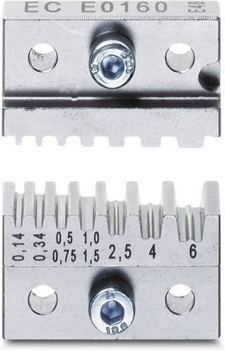 Phoenix Contact Crimpgesenk CF 500/DIE AI 6 1212238 für Aderendhülsen 0,08 bis 6 mm² in Silber - Bild 1