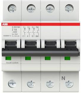 ABB S203-Z1NA Leitungsschutzschalter 1A 400V 2CDS253103R0218 - Bild 1