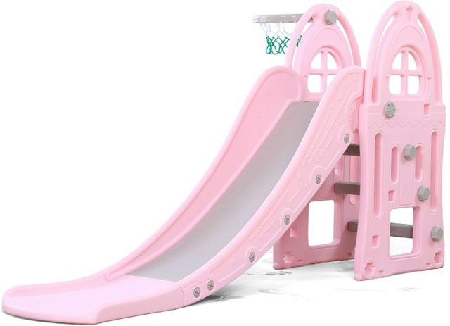 Moni Kinderrutsche Verena 18017 rosa mit Basketballkorb ab 3 Jahren - Bild 1