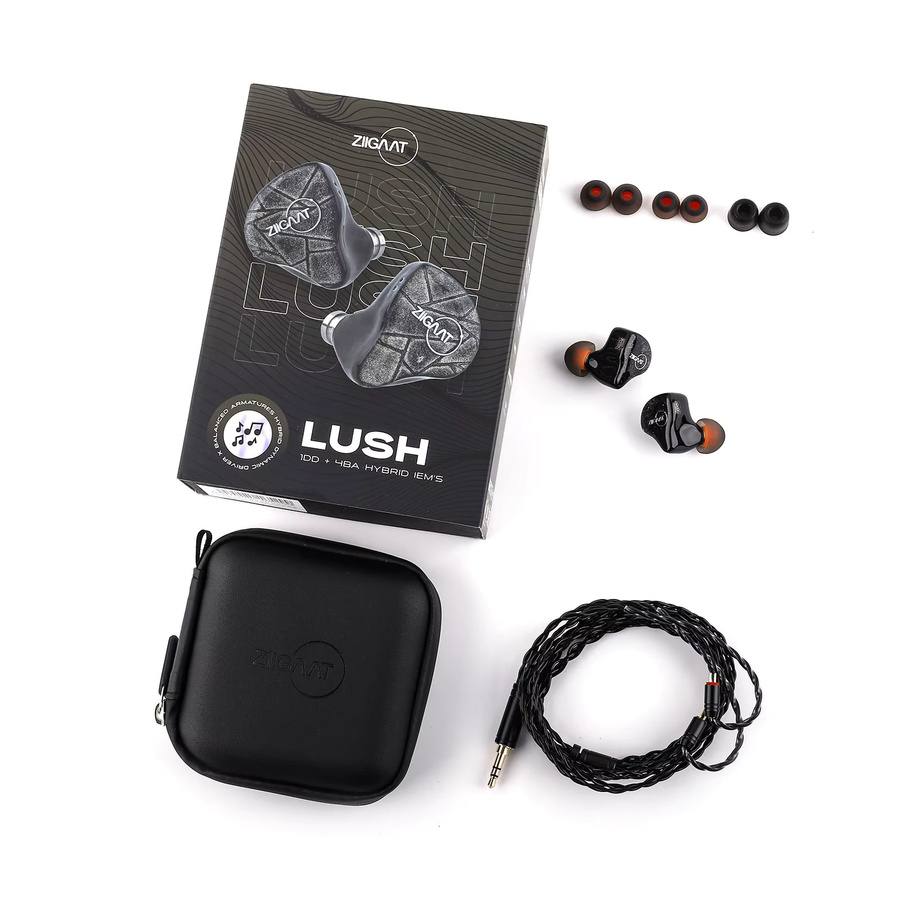 ZiiGaat Lush Studio Hybrid-IEM Hifi-Kopfhörer mit 1DD+4BA als kabelgebundene In-Ear-Ohrhörer in Schwarz oder Silber - Bild 5
