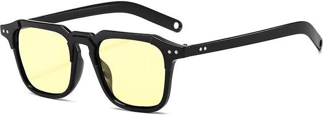 Binchi Outdoor Equipment Sonnenbrille Square, Kunststoff, Vollrand, beige - Bild 1