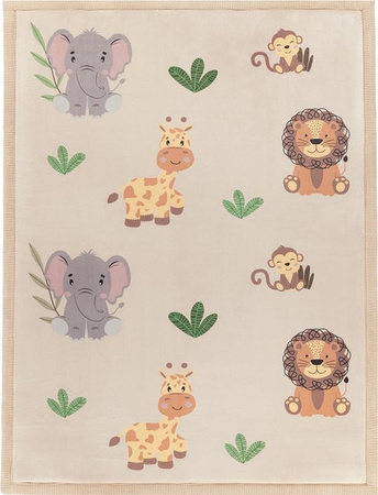 Waschbarer Kinderteppich Emilio in Beige für das Kinderzimmer, B/T: 140 x 200 cm