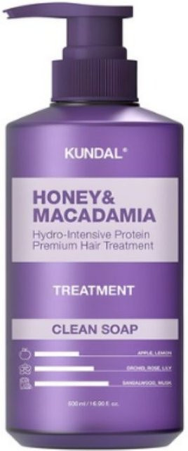 KUNDAL Haarmaske Honig und Macadamia, Clean Soap Duft, 500 ml - Bild 1