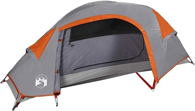 vidaXL Kuppel-Campingzelt für 1 Person in Orange, wasserdicht - Bild 1