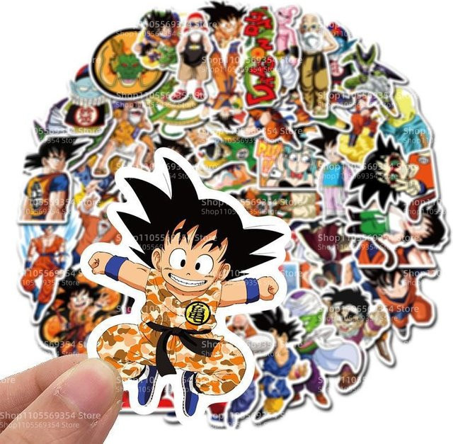 Bandai Dragon Ball Aufkleber, Cartoon-Dekoration, 50/100 Stück - Bild 1