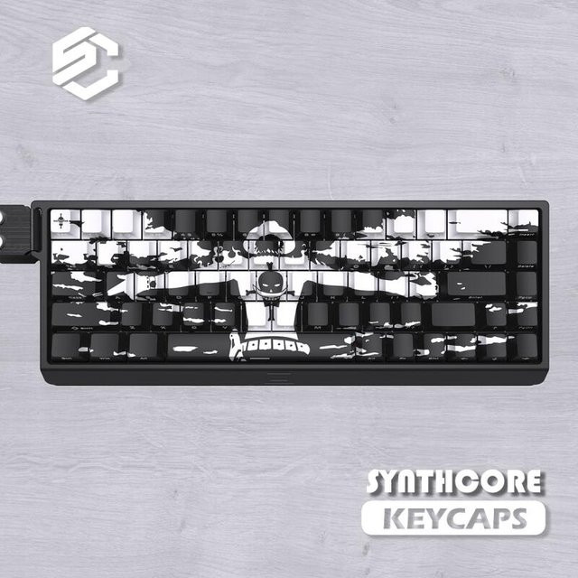 Bandai One Piece Anime PBT Keycaps Set mit 130 Tasten in Multicolor für mechanische Tastaturen mit fünfsaitigem Sublimationsdruck und Seitenglanz-Effekt - Bild 1