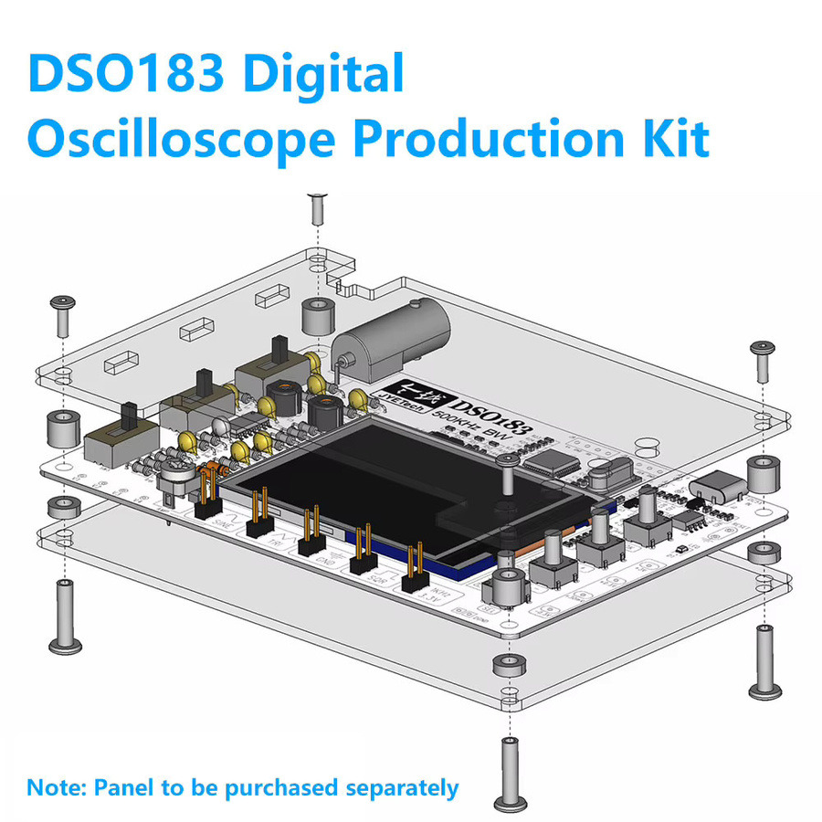 diymore Digitales Oszilloskop-Modul DIY-Kit mit integriertem Signalgenerator 500KHz für Elektronik-Enthusiasten - Bild 2