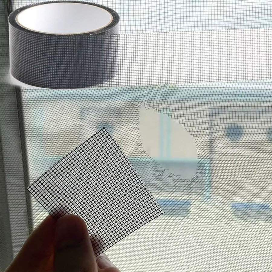 TFAAI Reparaturband aus Fiberglas für Tür- und Fenstergitter, Schwarz, Breite: 5 cm, Länge: 2 m - Bild 2