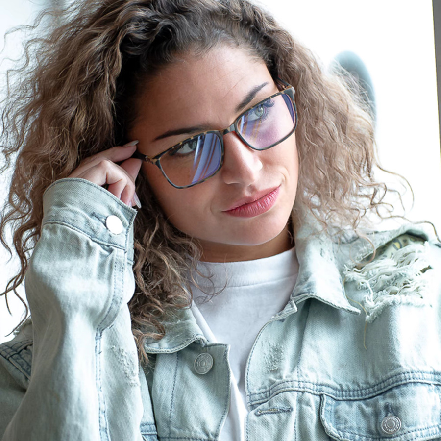 ZENOTTIC 2026 Korrektionsbrille, Eckig, Vollrand, Schwarz, Unisex - Bild 3