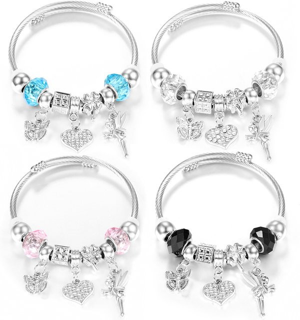 MODKISR Armband Edelstahl, Perle, Kristall, Silber, Damen - Bild 1