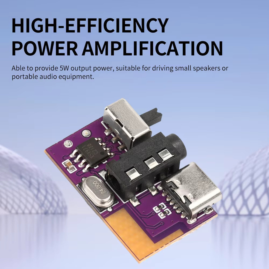 diymore Bluetooth Audio Modul mit TWS-Funktion, 5W Mono Verstärker, Typ-C und 3,5 mm Klinke, 3,5 V-5 V - Bild 2