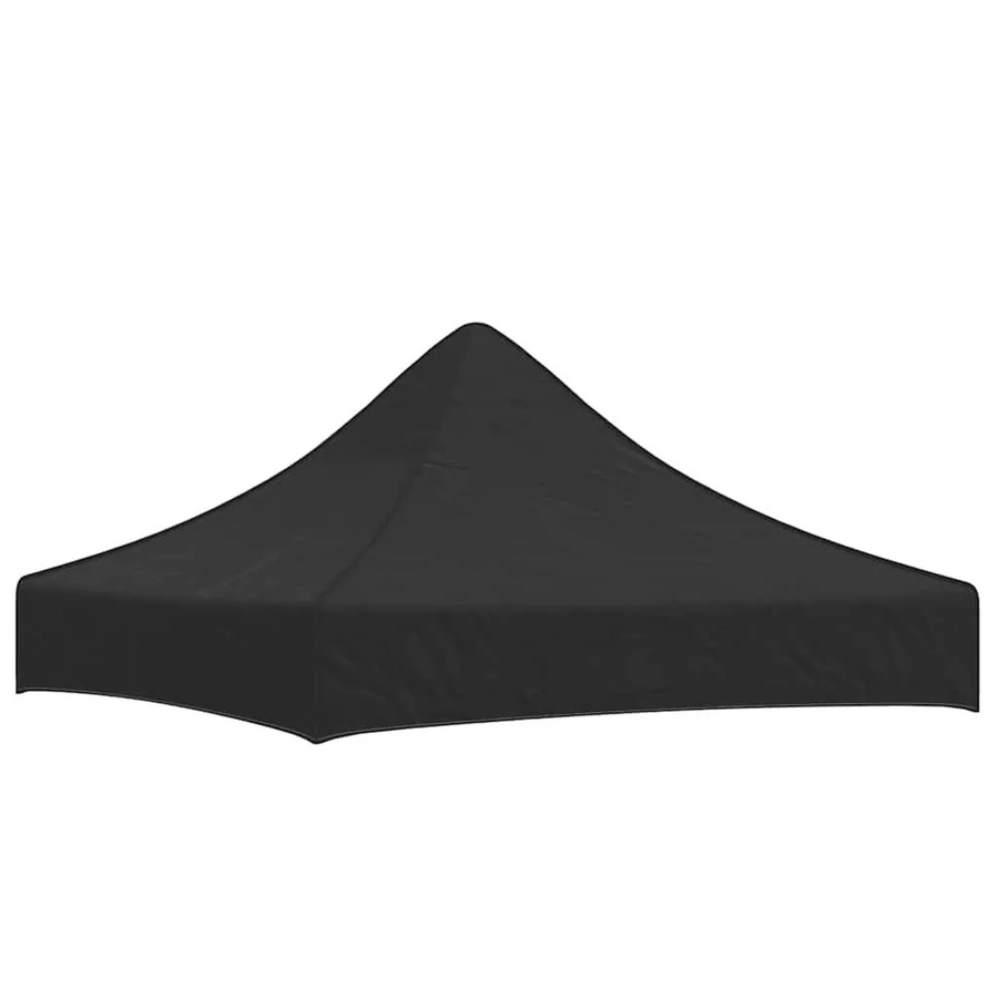vidaXL Partyzelt-Dach für Faltpavillon in Schwarz, B/T: 200 x 200 cm, aus Polyester mit PVC-Beschichtung - Bild 2