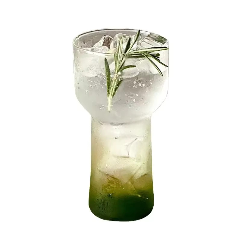 Transparentes Borosilikat-Trinkglas mit Bubble-Design für Heiß- und Kaltgetränke, 400 ml - Bild 2
