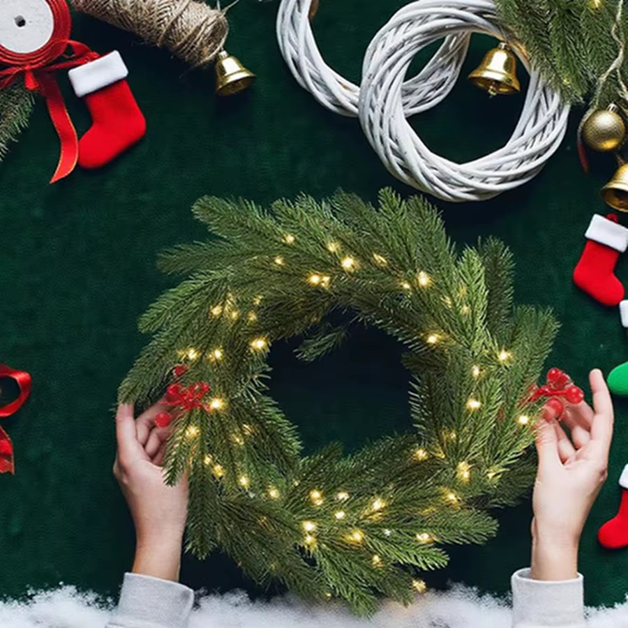 ZQCY Künstliche Kiefernnadeln in Grün für Garten, Hochzeit und Weihnachten, 5 oder 10 Stück - Bild 1