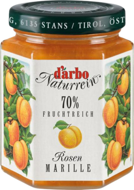 Darbo Fruchtreich Rosenmarillen-Konfitüre 70 % Frucht 200 g - Bild 1