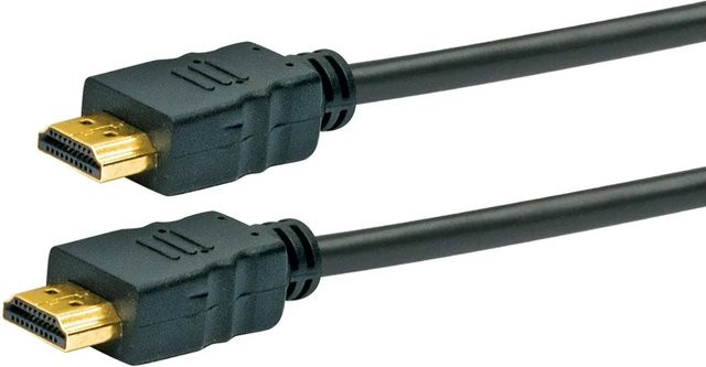 Schwaiger HDMI-Kabel mit Ethernet/LAN in Schwarz, Länge: 3 m - Bild 1