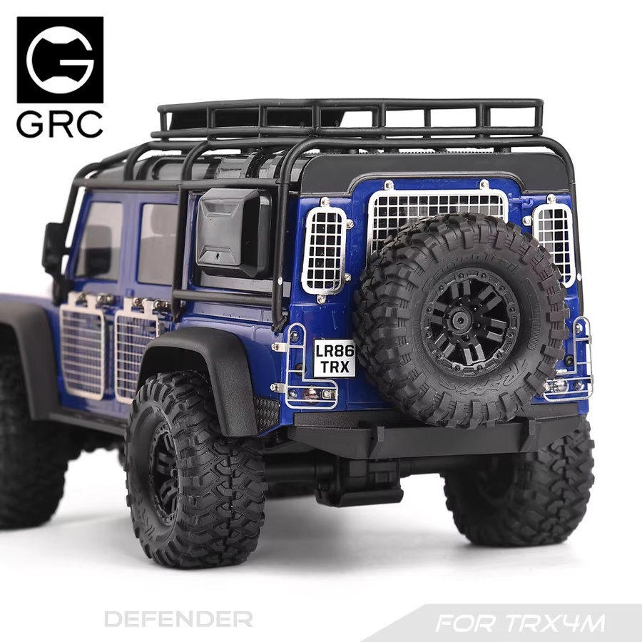 GRC TRX4M Edelstahl-Diamantbleche, karierte Platte, Zubehör, Metall - Bild 4