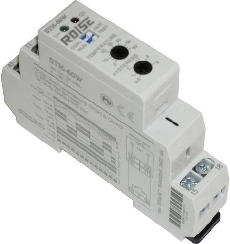 RO/SE LM-Heizungen Schaltschrankheizungs-Thermostat STH-60W in Weiß, 240 V/AC, 240 V/DC, 1 Schließer - Bild 1