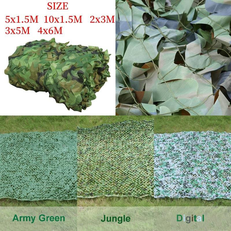 ZebraBrine Tarnnetz in Grün für militärische Zwecke und Sonnenschutz, B x H: 5 x 1,5 m - Bild 13