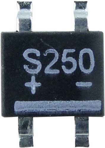 TRU Components TC-S250K Brückengleichrichter TO-269AA 400V 1A Einphasig Schwarz - Bild 1