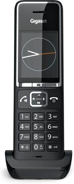 Gigaset Comfort 550HX Schnurloses Telefon Solo-Handteil in Schwarz/Chrom mit Hands-Free und Call-Blocking - Bild 1