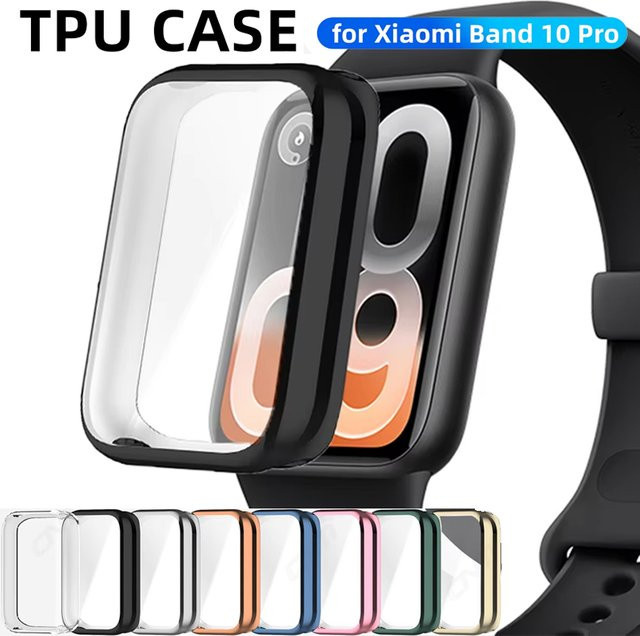Xiaomi Displayschutz-Hülle für Xiaomi Band 10 Pro/9Pro, Schwarz, TPU - Bild 1