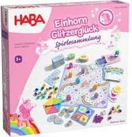 HABA Einhorn Glitzerglück Spielesammlung Denkspiel ab 3 Jahren - Bild 1