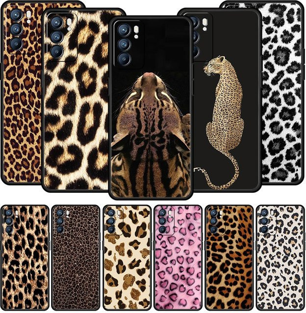 Handyhülle mit Tiger Leopard Print für Oppo Reno14 Reno13 Reno12 Reno11 F10 Find X5 X9 Pro A54 5G A53 A52 A9 A78 4G A79 A80 A98 in Multicolour - Bild 1