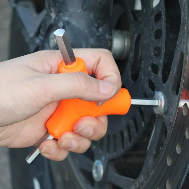 Y-Typ Inbusschlüssel aus Chrom-Vanadium-Stahl in Orange für Auto, Fahrrad und Heimwartung - Bild 1