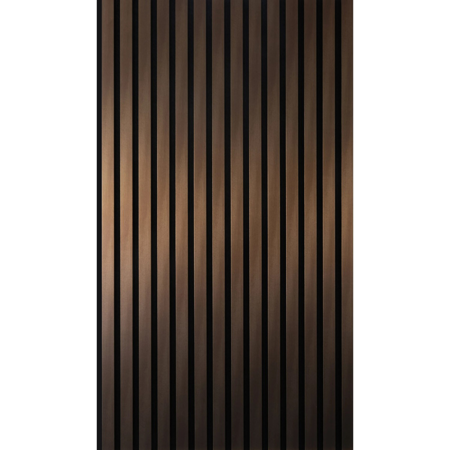 Kosche Akustikpaneel in Holzoptik aus Metall, Farbe Bronze/Gold, B: 56,1 cm, H: 240 cm - Bild 2