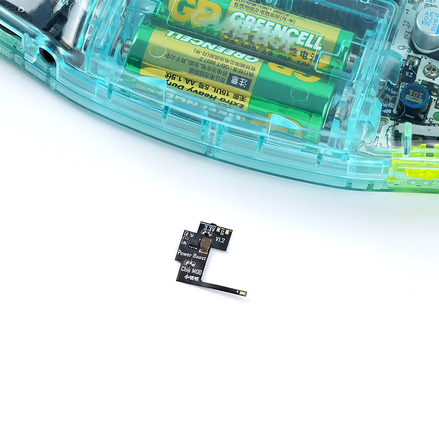 CHISCART Chis MOD Power Boost V1.2 Power-Modul für GBA AGB-001 02-Revision Motherboards zur Verbesserung der SuperChis Prime-Kompatibilität - Bild 3